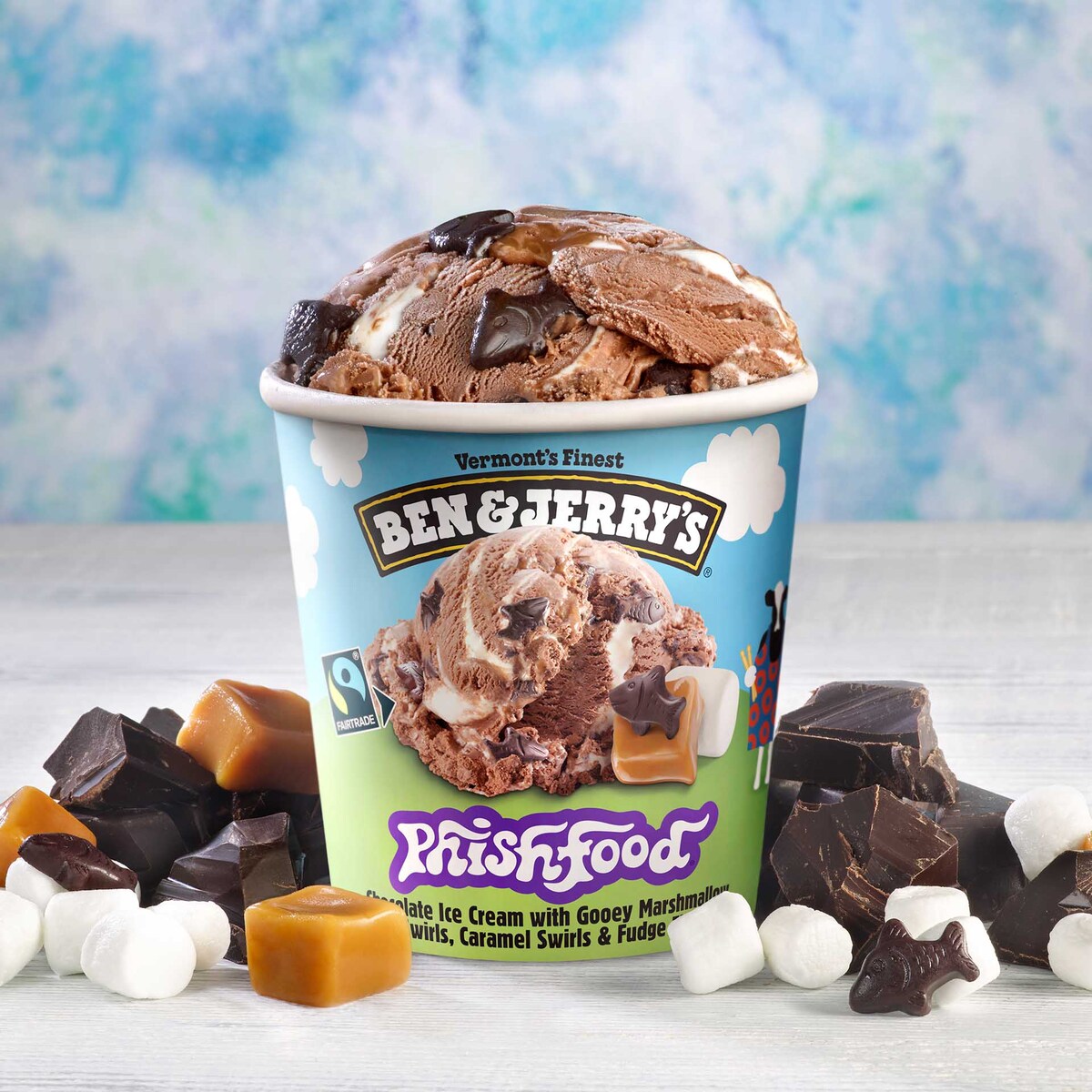 Una tarrina de helado Phish Food Ben & Jerry’s